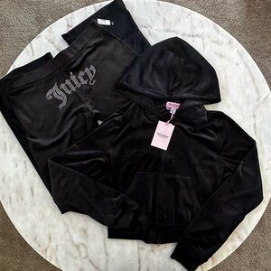 Juicy Couture Black Velour Tracksuit